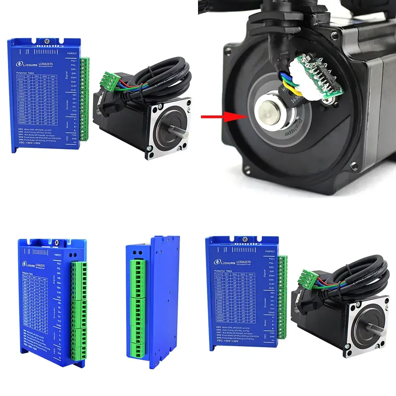 Nema 23 Closed Loop Stepper Motor Driver Kit - ชุดมอเตอร์สเต็ปเปอร์แบบวงปิด Nema23 2Nm LC57H276 พร้อมไดรเวอร์ LCDA257S