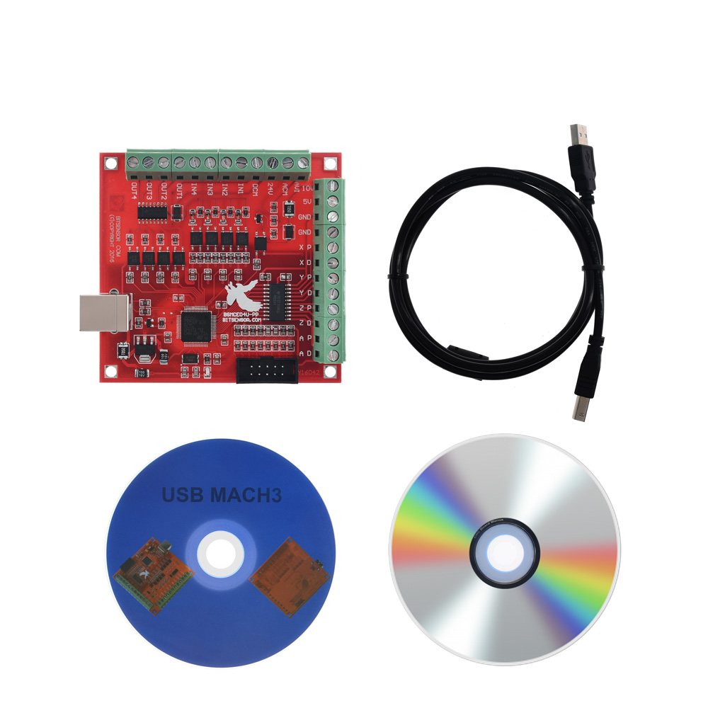 Mach3 Usb Cnc Controller 4 Axis 100Khz - บอร์ดเบรกเอาท์ CNC USB MACH3 การ์ดควบคุม 4