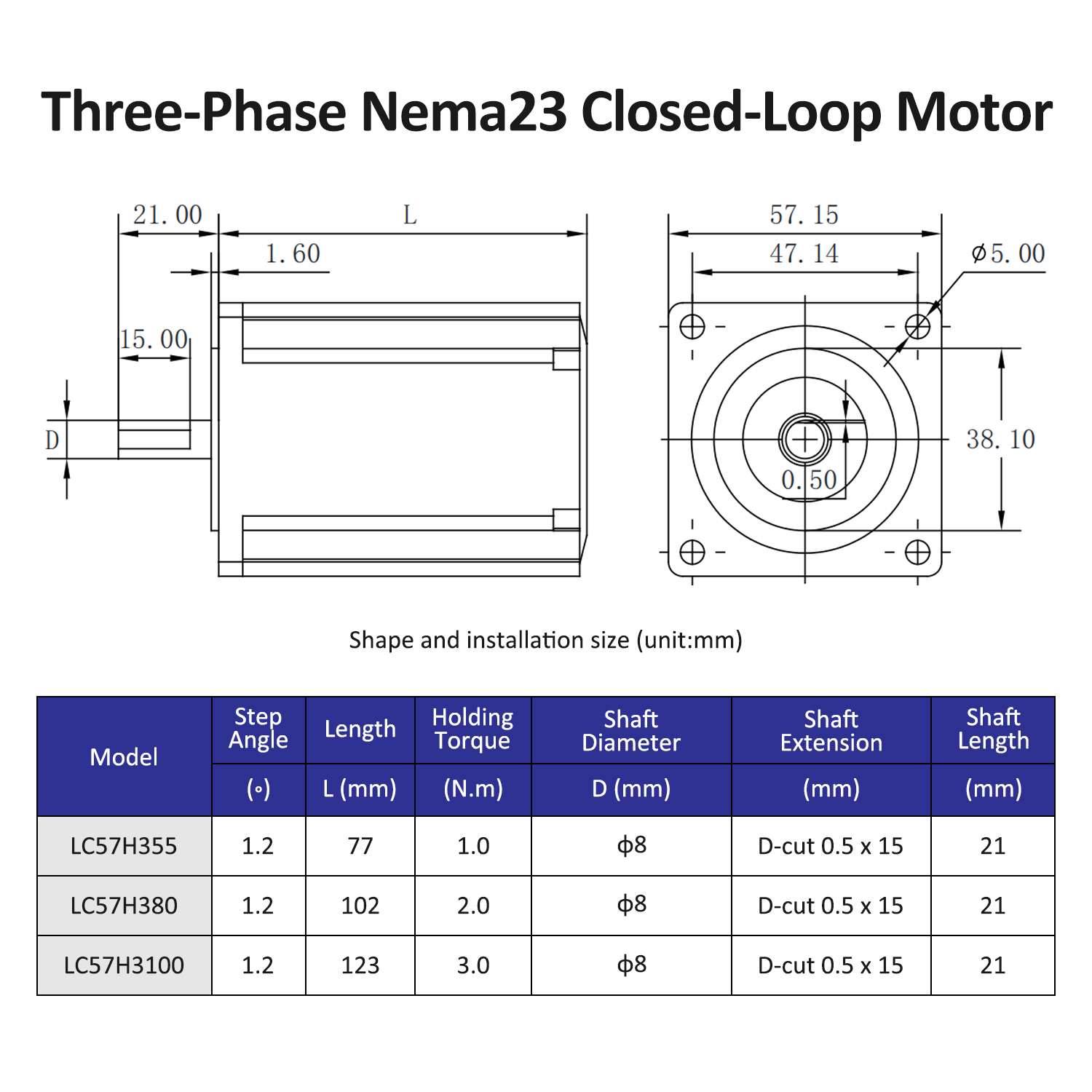 มอเตอร์สเต็ปเปอร์แบบวงปิด Lich - Nema 23 Closed Loop Stepper Motor Driver Kit บทวิจารณ์และราคา