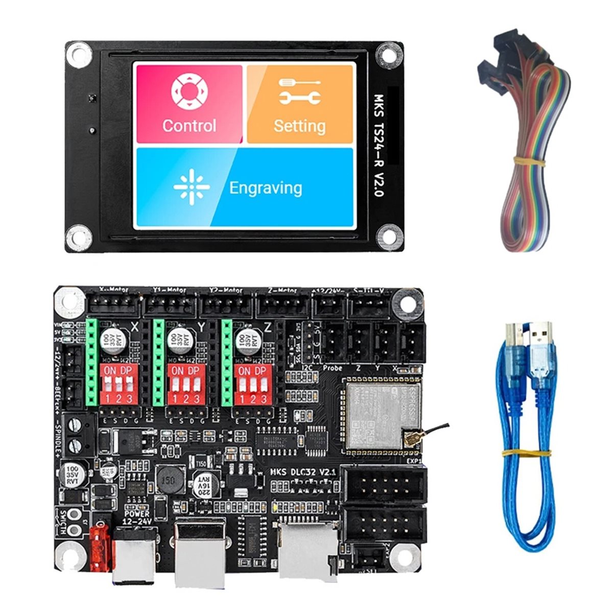 บอร์ดควบคุมอิเล็กทรอนิกส์แบบออ - Grbl 32 Bit Control Board Offline Display บทวิจารณ์และราคา