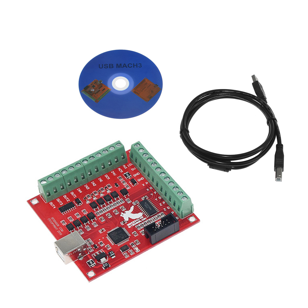 CNC USB Mach3 100Khz Breakout  - Mach3 Usb Cnc Controller 4 Axis 100Khz บทวิจารณ์และราคา