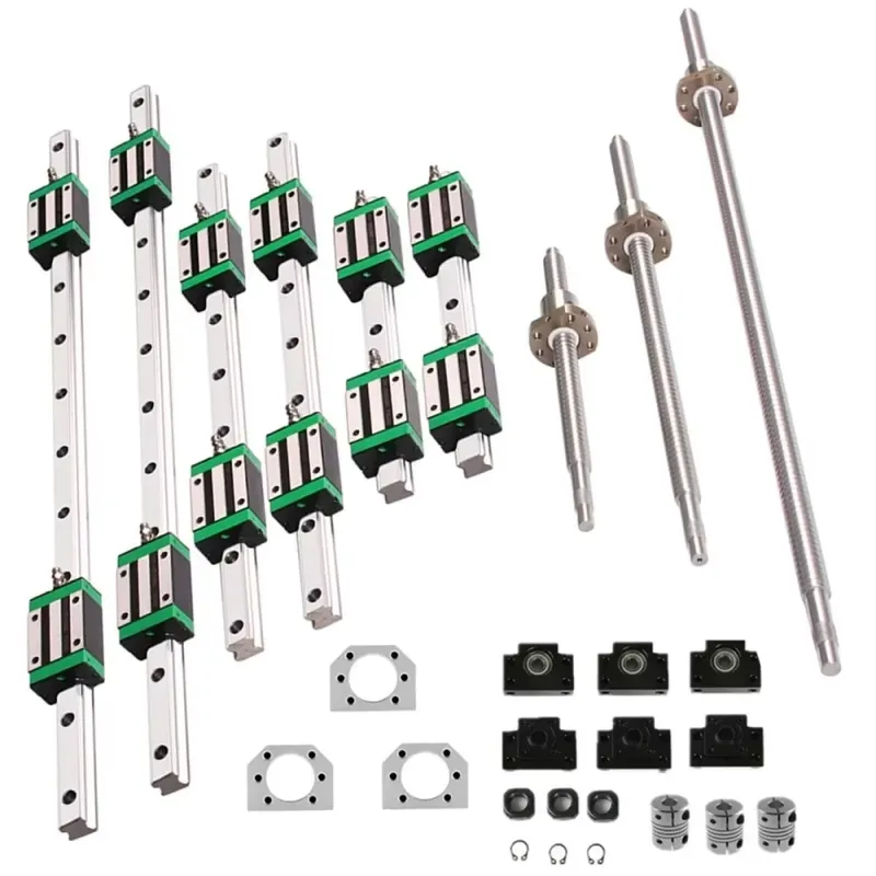 6 ชุด รางนำทางเชิงเส้น HGR20 ข - Hgr20 Linear Guide Rail Ballscrew Set บทวิจารณ์และราคา