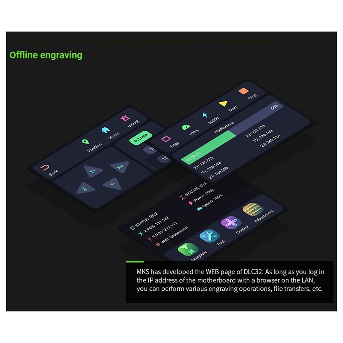 ดอยนิ่งส์ ออฟไลน์ คอนโทรลเลอร์ - Grbl 32 Bit Control Board Offline Display บทวิจารณ์และราคา