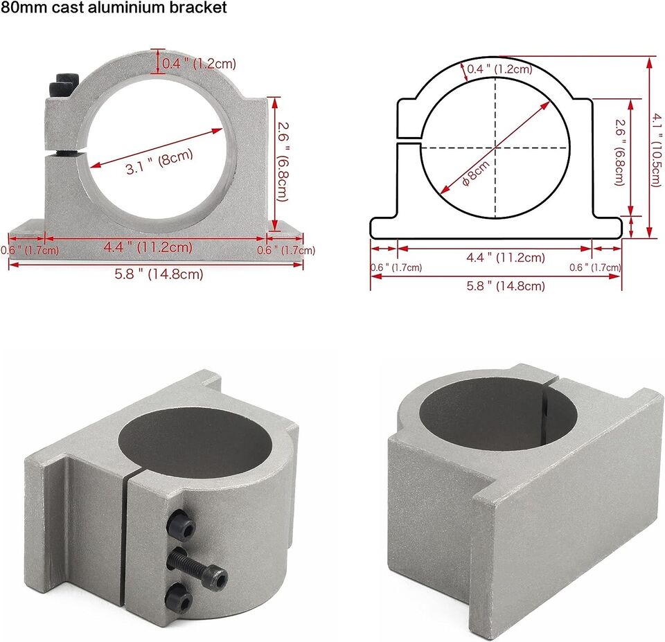 ชุดมอเตอร์แกนหมุนน้ำเย็น, 2.2K - 2.2Kw Water Cooled Spindle Kit Vfd บทวิจารณ์และราคา