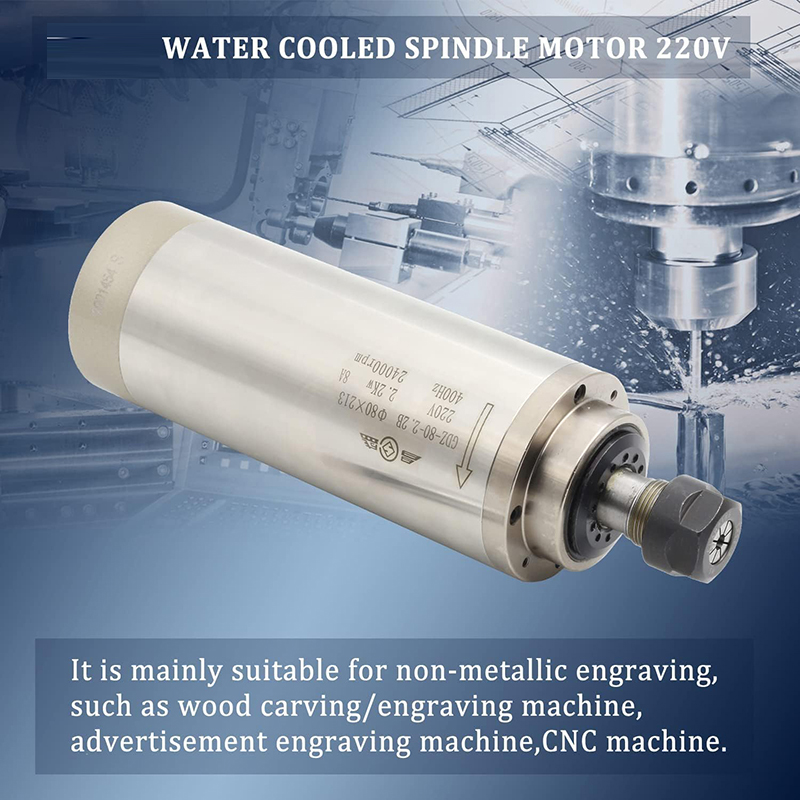 มอเตอร์แกนหมุน CNC 2.2KW 1.5KW - Er20 Collet Chuck Spindle Motor 220V บทวิจารณ์และราคา