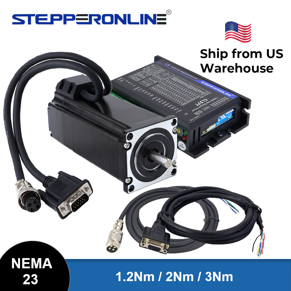 STEPPERONLINE Nema 23 ปิด Loop - Nema 23 Closed Loop Stepper Motor Driver Kit บทวิจารณ์และราคา
